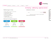 Tablet Screenshot of cz-hosting.com